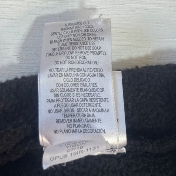 Batman Kids Hooded Bathrobe Boys Small Black Yellow Bruce Wayne Embroidery - Picture 8 of 8